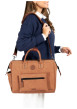 Thumbnail Sac ordinateur Messenger Moscow camel pourvu d'une bandoulière amovible - Image 6