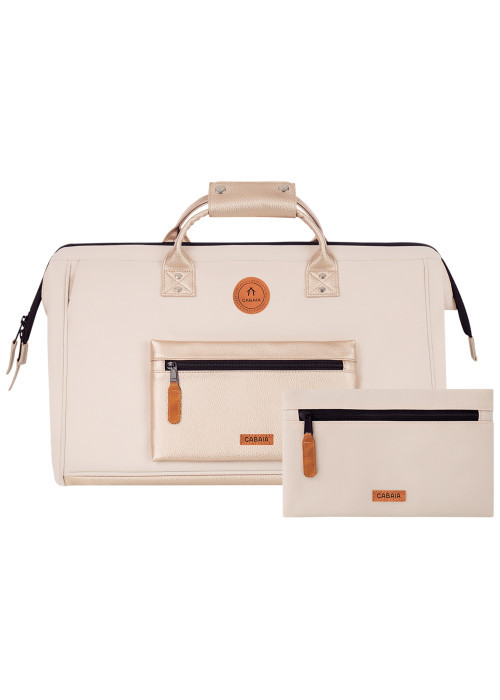 Sac weekender Duffle Bag Algiers beige pourvu...