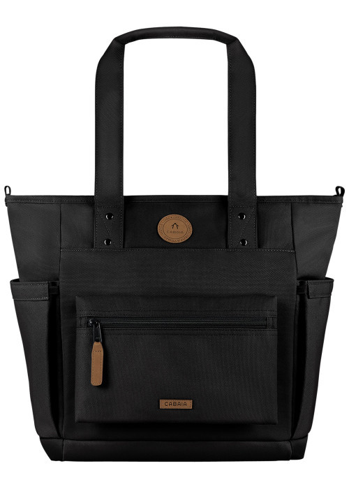 Sac shopping Tote Bag M Berlin noir pourvu d'un...