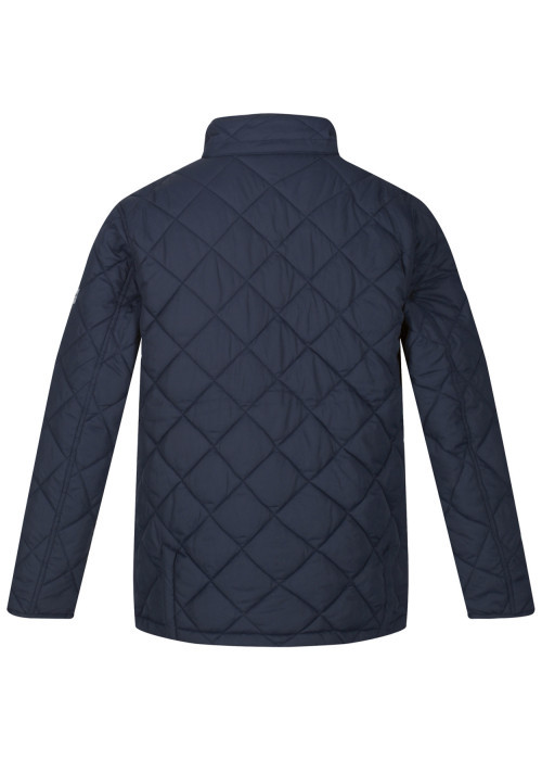 Gilet anthracite uni à coupe droite avec un col montant et 2 poches