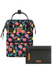 Thumbnail Sac à dos Adventurer S Genoa noir floral pourvu de pochettes amovibles