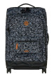 Thumbnail Valise Traveler 4 roues M Amiens noire à motifs pourvue d'une fermeture TSA