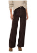 Thumbnail Pantalon 5 poches en coton marron uni avec une coupe bootcut - Image 3