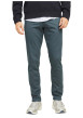 Thumbnail Pantalon chino en coton ardoise uni avec une coupe slim et une taille basse - Image 3