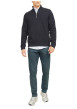 Thumbnail Pantalon chino en coton ardoise uni avec une coupe slim et une taille basse - Image 6