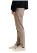 Thumbnail Pantalon chino en coton beige uni avec une coupe slim et une taille basse - Image 5