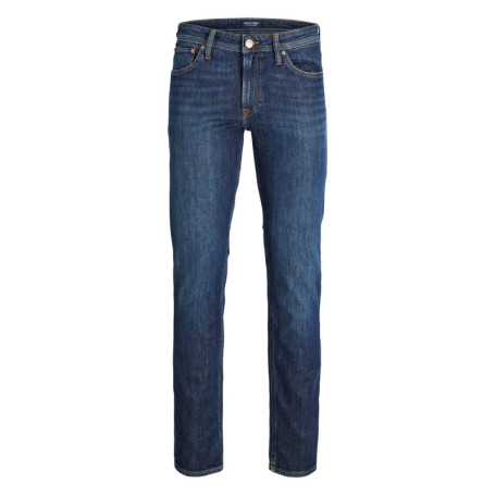 Jean en coton indigo uni avec une coupe droite...