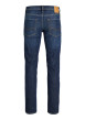 Thumbnail Jean en coton indigo uni avec une coupe droite et une taille basse - Image 2