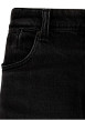 Thumbnail Jean noir uni avec une coupe droite et des passants pour ceinture à la taille - Image 3