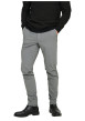 Thumbnail Pantalon chino gris uni avec une coupe slim muni d'un zip et d'un bouton - Image 3
