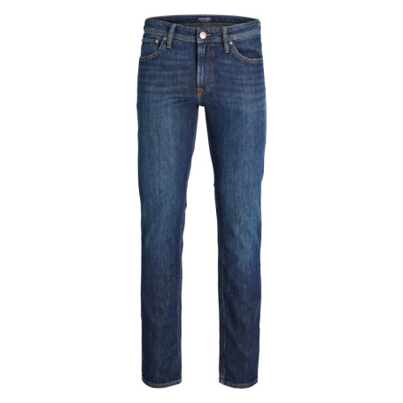 Jean en coton indigo uni avec une coupe droite...