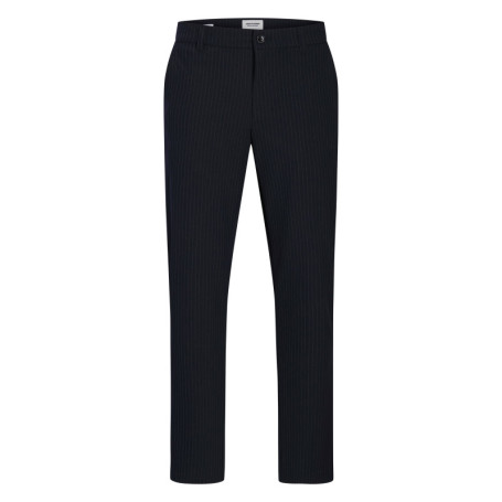Pantalon chino marine à rayures blanches avec...