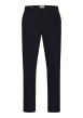 Thumbnail Pantalon chino marine à rayures blanches avec une coupe slim