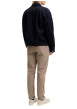 Thumbnail Pantalon chino en coton beige uni avec une coupe slim et une taille basse - Image 2