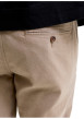 Thumbnail Pantalon chino en coton beige uni avec une coupe slim et une taille basse - Image 6
