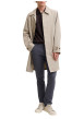 Thumbnail Pantalon chino en coton marine uni avec une coupe slim et une taille basse - Image 3