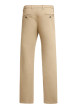 Thumbnail Pantalon beige uni avec une coupe flare muni d'un zip et d'un bouton - Image 2