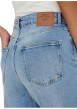 Thumbnail Jean en coton bleu uni avec une coupe bootcut et des poches plaquées à l'arrière - Image 5