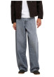 Thumbnail Jean en coton gris avec une coupe wide leg muni d'un zip et d'un bouton - Image 3