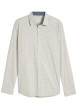 Thumbnail Chemise en coton blanche à coupe droite pourvu d'un col à revers