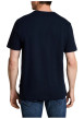Thumbnail T-shirt en coton marine à coupe droite pourvu d'un motif à rayures - Image 3