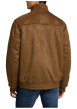 Thumbnail Blouson brun à coupe ajustée pourvu d'un col montant et de manches longues - Image 3