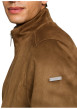 Thumbnail Blouson brun à coupe ajustée pourvu d'un col montant et de manches longues - Image 4