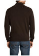 Thumbnail Gilet en coton marron à coupe ajustée pourvu d'un col montant - Image 3