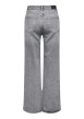 Thumbnail Jean en coton gris uni avec une coupe bootcut et une taille - Image 2