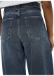Thumbnail Jean en coton ardoise uni avec une coupe droite et une sangle à la taille - Image 6