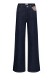 Thumbnail Jean brut uni avec une coupe bootcut et une taille haute