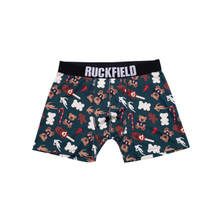 Boxer vert avec de nombreux imprimés Noël et...