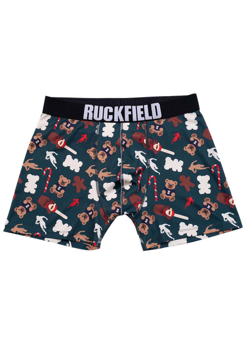 Boxer vert avec de nombreux imprimés Noël et...