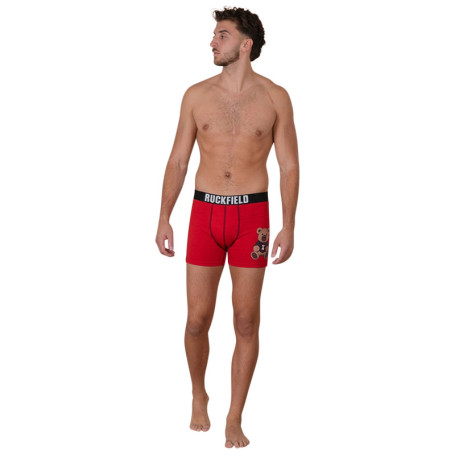 Boxer rouge avec un imprimé et pourvu d'une...