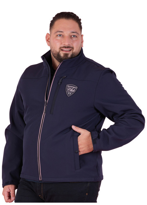 Blouson coupe vent marine uni avec une coupe...