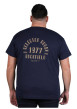 Thumbnail T-shirt en coton biologique marine à imprimé avec une coupe droite - Image 2