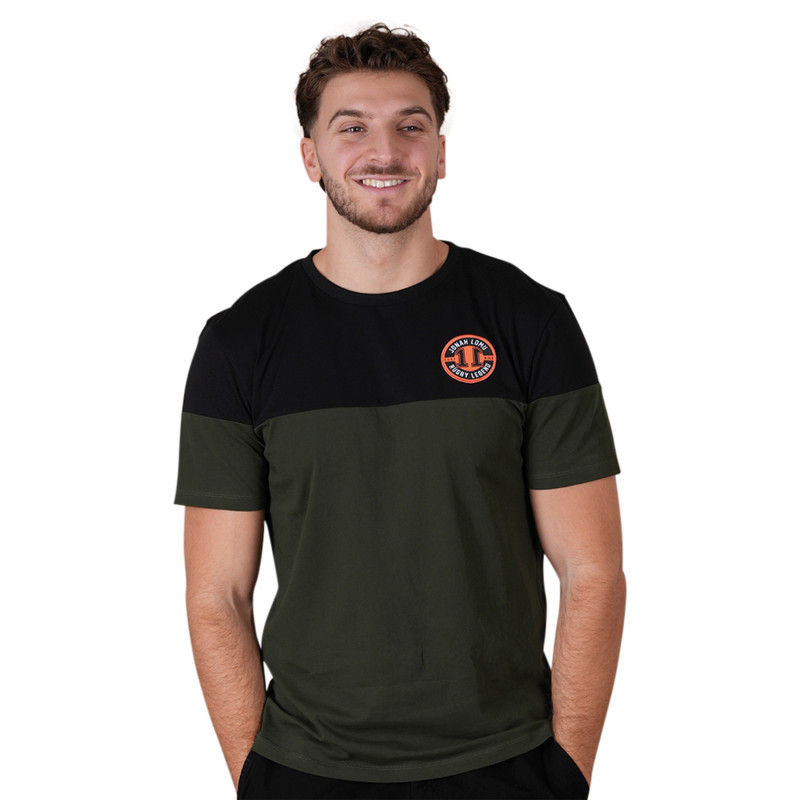Ruckfield - T-shirt En Coton Kaki à Imprimé Avec Une Coupe Droite Et Un Col Rond - Vert Ruckfield - T-shirt En Coton Kaki à Imprimé Avec Une Coupe Droite Et Un Col Rond - Vert