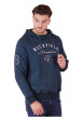 Thumbnail Sweat en coton biologique mélangé pétrole à imprimé avec une coupe droite