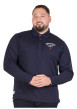 Thumbnail Polo en coton biologique marine à imprimé avec une coupe droite