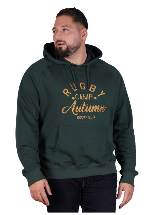 Sweat en coton biologique mélangé sapin à imprimé avec une coupe droite