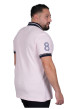 Thumbnail Polo en coton rose uni avec une coupe droite et un col à revers - Image 2
