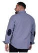 Thumbnail Chemise en coton marine vichy avec une coupe droite et un col boutonné - Image 2