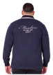 Thumbnail Polo indigo à imprimé avec une coupe droite et un col à revers avec boutons - Image 2