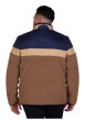Thumbnail Blouson camel uni avec une coupe droite et un col montant zippé - Image 2