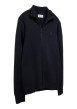 Thumbnail Gilet marine uni avec une coupe droite et un col montant zippé - Image 3