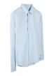 Thumbnail Chemise bleue géométrique avec une coupe droite et un col à revers - Image 3