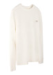 Thumbnail T-shirt blanc uni avec une coupe droite et des manches longues - Image 3