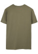 Thumbnail T-shirt kaki uni avec une coupe droite et des manches courtes - Image 2
