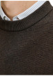 Thumbnail Pull en coton biologique chocolat uni avec une coupe droite - Image 5