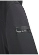 Thumbnail Blouson noir uni avec une coupe droite et un col à capuche - Image 6